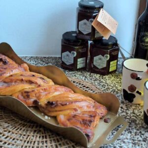 Trenza queso cerezas