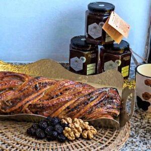 Trenza trenza pasas nueces