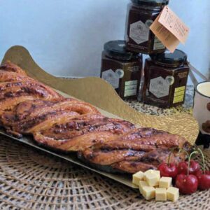 Trenza queso cerezas